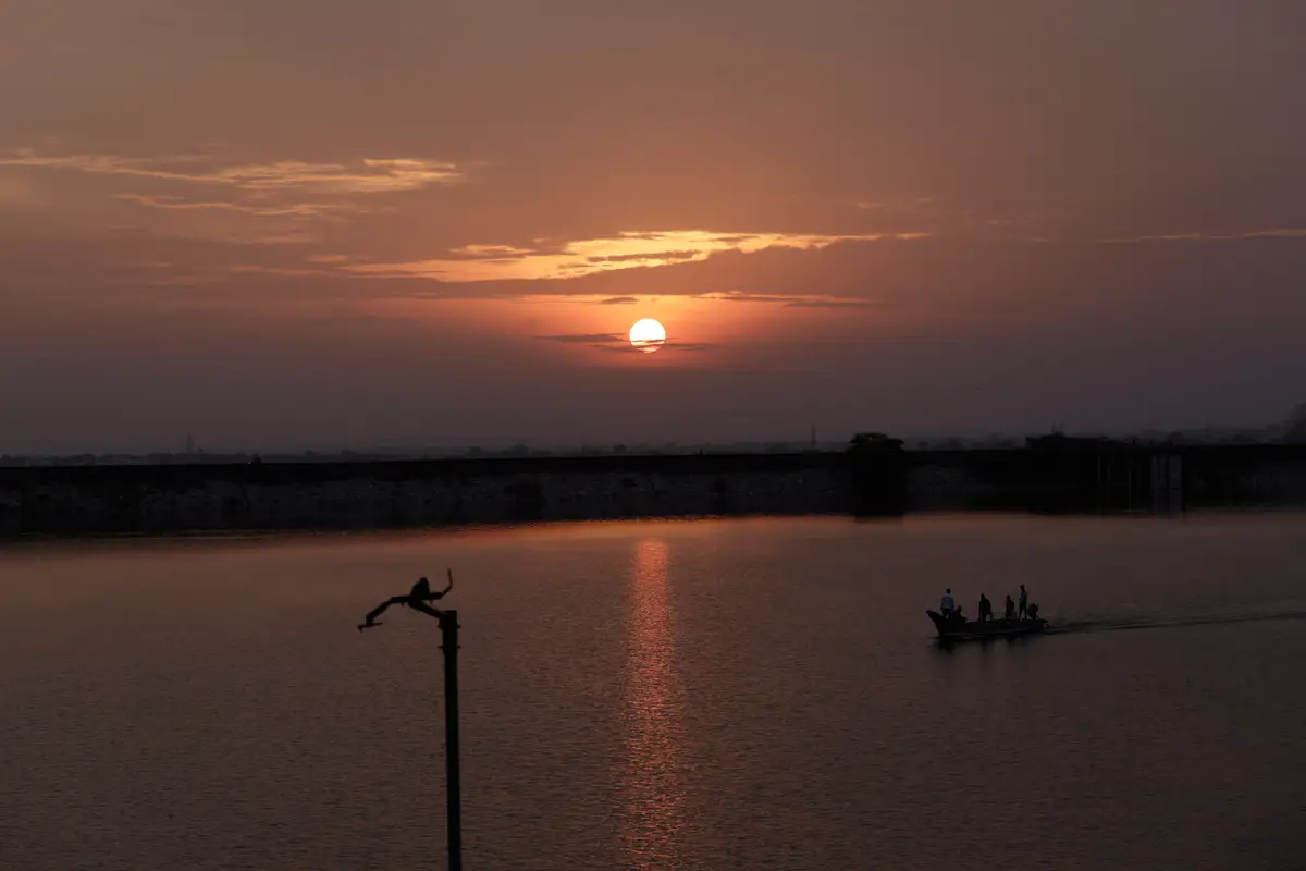 Sunset at Ratna Pushkarini lake, Srirangapuram, Wanaparthy 2025